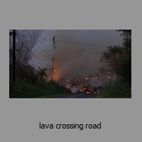 lava crossing road